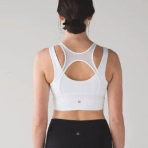 Off white Lululemon Double Tap Bra II